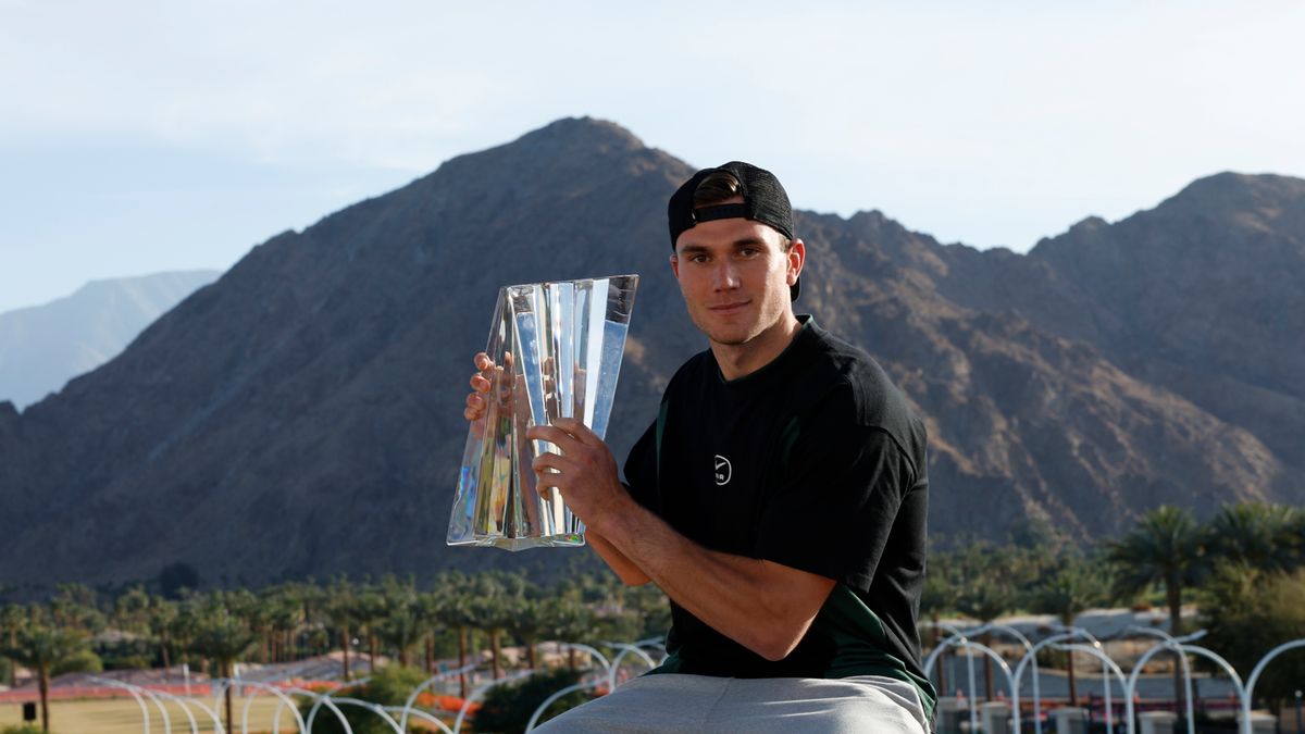 PAP/EPA / John G. Mabanglo / Na zdjęciu: Jack Draper, mistrz BNP Paribas Open 2025