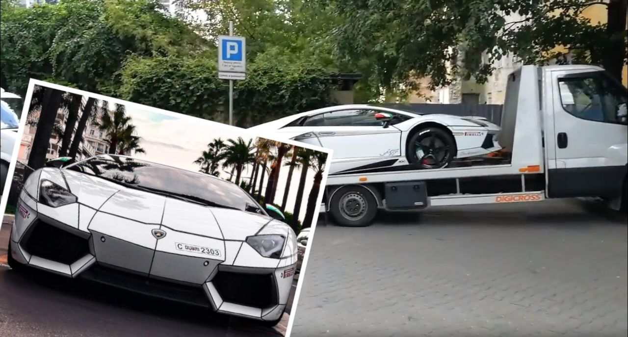 W Warszawie widziano skradzione lamborghini aventadora. Rozpoznasz je po malowaniu