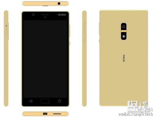 Nokia D1C w kolorze złotym