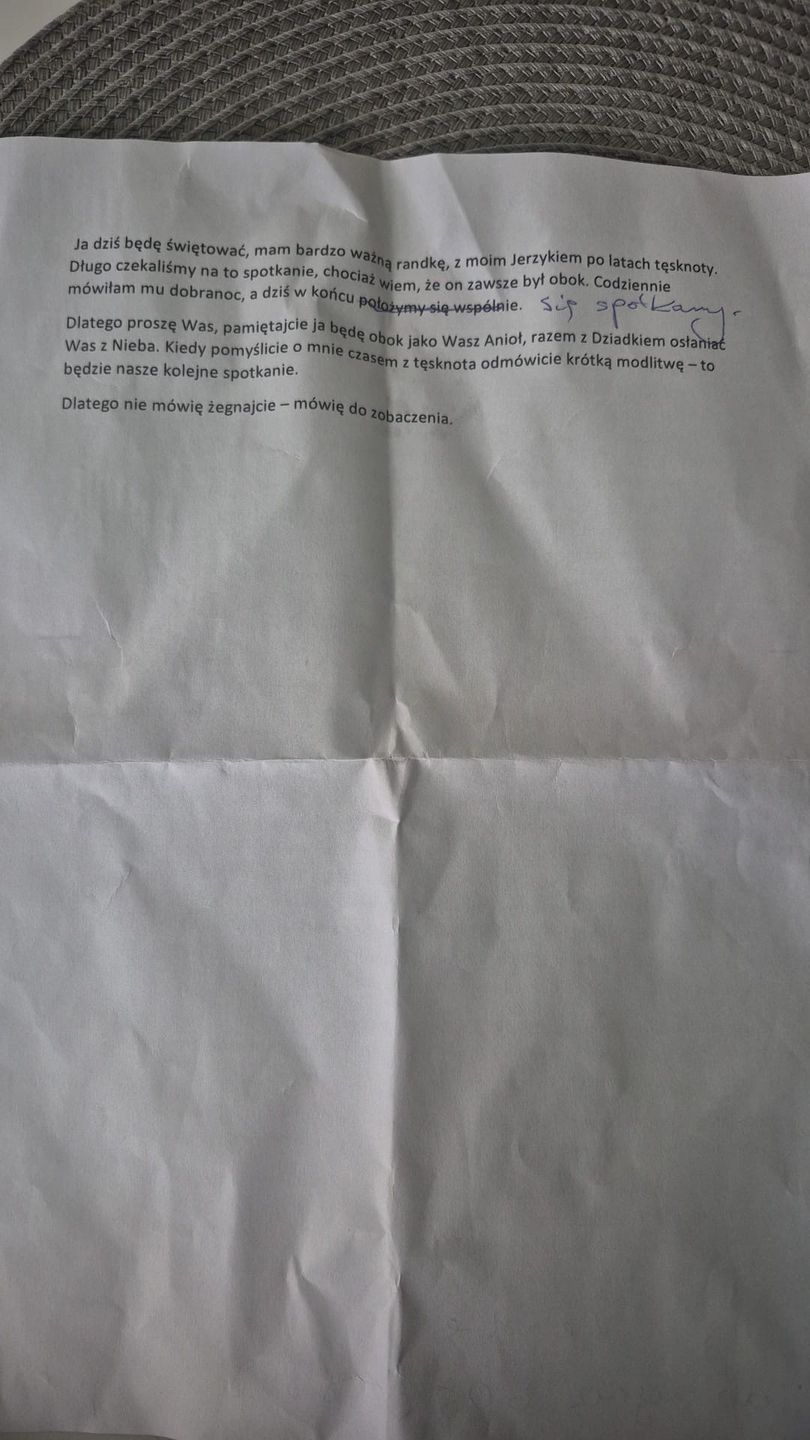 Pełna treść mowy pogrzebowej. Sporny fragment