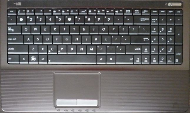 Asus K53BY - klawiatura i touchpad