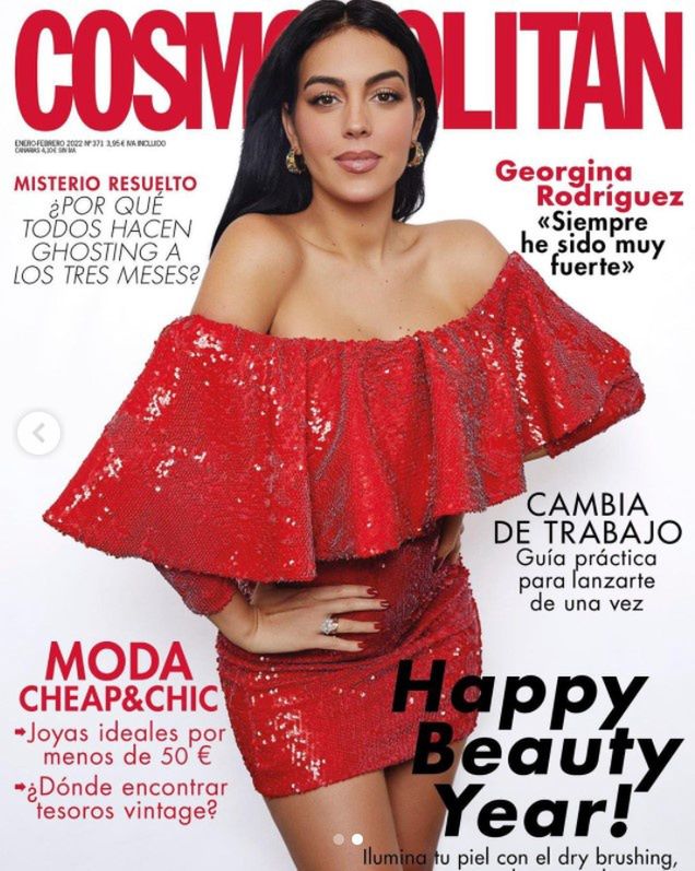 Georgina Rodriguez na okładce "Cosmopolitan"
