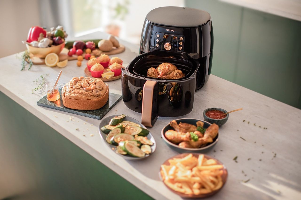 Frytkownica beztłuszczowa PHILIPS Ovi Smart XXL HD9867/90 Air Fryer 