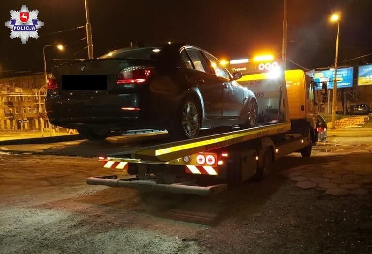 Policjanci zabezpieczyli BMW na poczet przyszłych kar