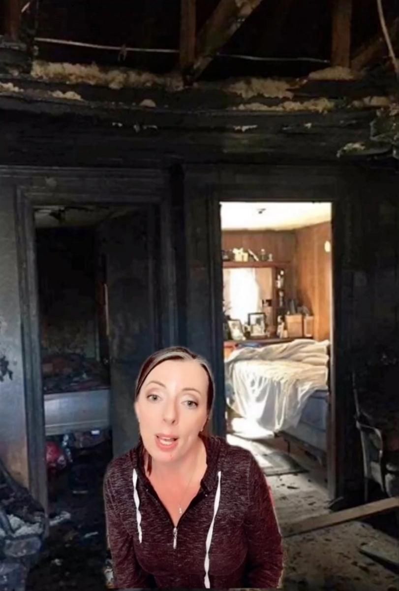 W jednej z sypialni drzwi podczas pożaru były zamknięte