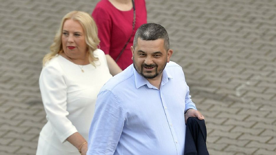 Sekretarz PiS poseł Krzysztof Sobolewski z żoną Sylwią Sobolewską