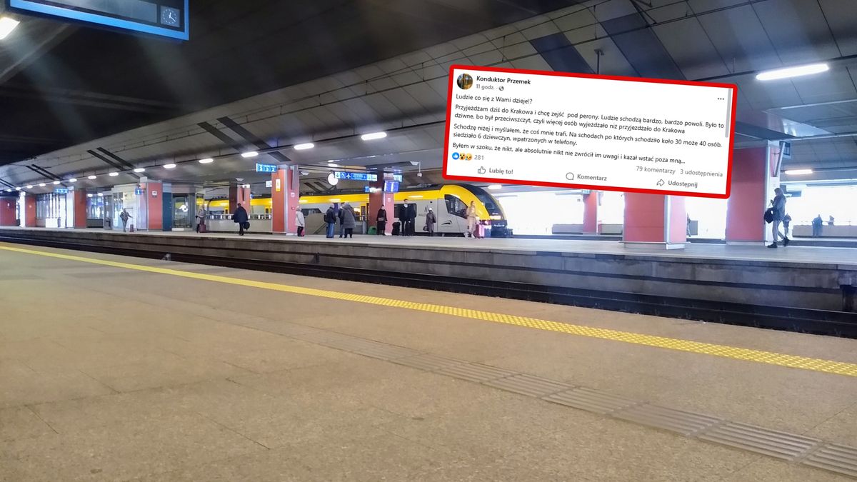 Konduktor napisał, co go spotkało w Krakowie.