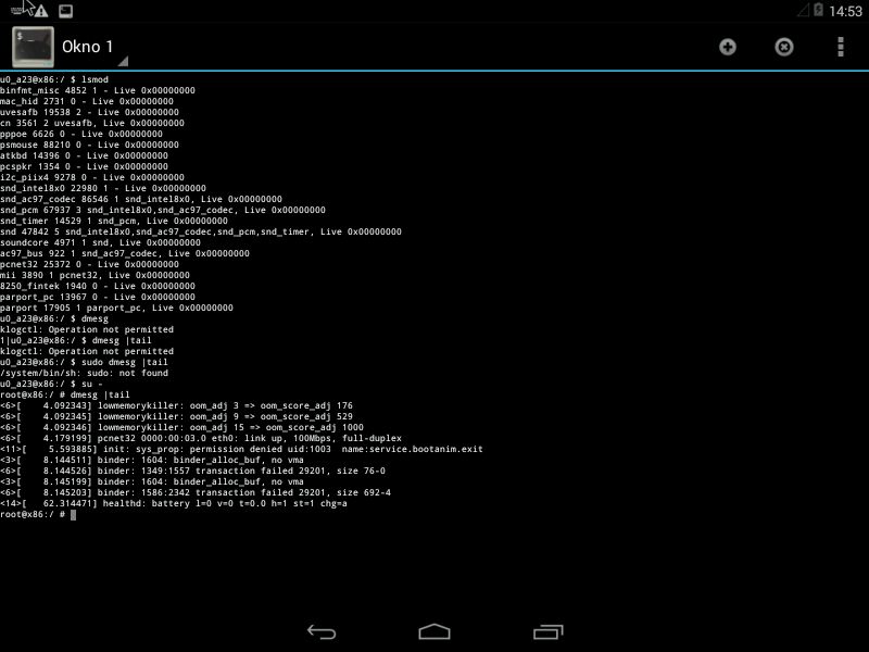 Android x86 oczywiście z pełnym dostępem do roota