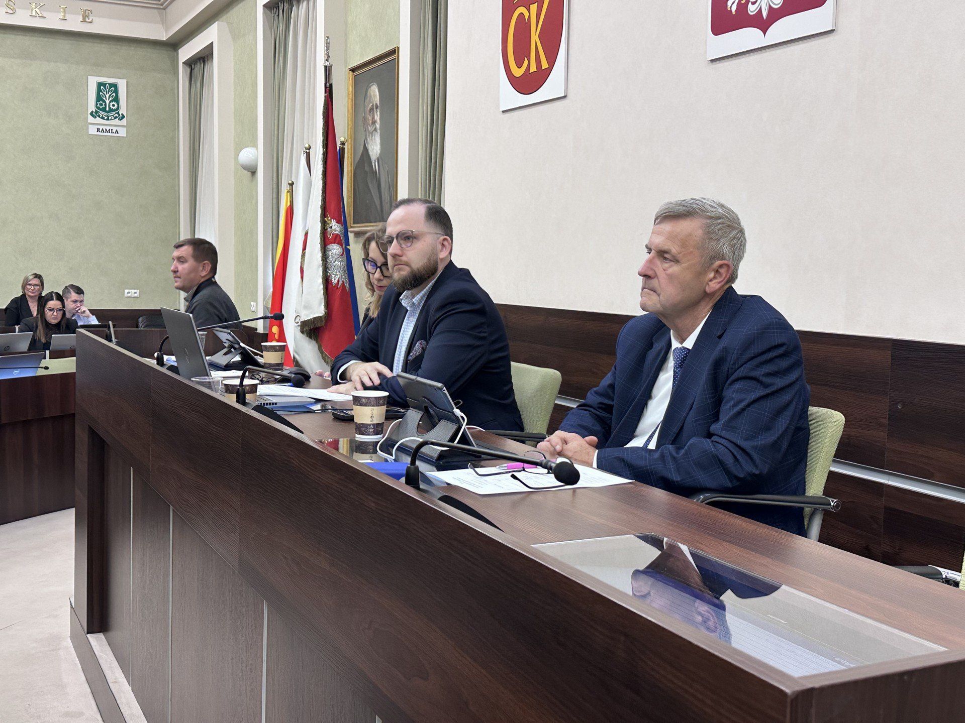 Na zdjęciu przewodniczący rady: Anna Mazur-Kałuża, Karol Wilczyński i Jarosław Machnicki