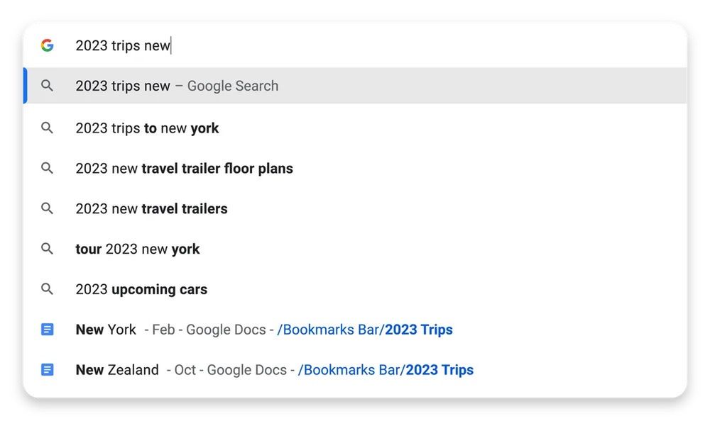 Zmiany w pasku adresu Google Chrome