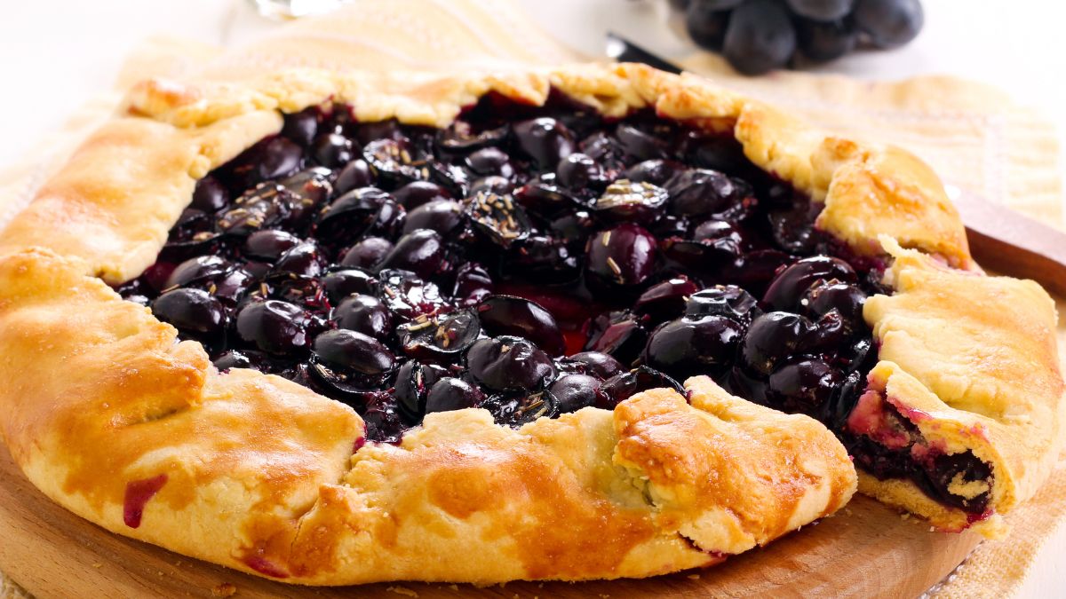 Tarta z winogronami przepięknie wprowadza w jesień