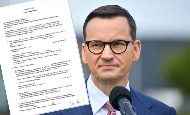 Miliony w obligacjach i nieruchomościach. Premier pokazał majątek