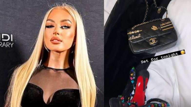 Caroline Derpienski relacjonuje imprezę w Miami. Postawiła na odważną kreację