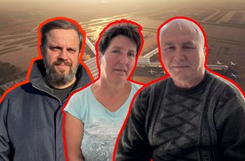 Po ich sąsiadach zostały tabliczki. 20 osób nadal mieszka na pasie startowym CPK