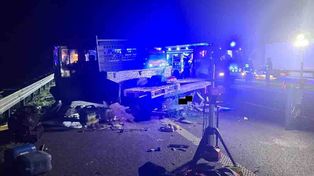 Szamotuły: Wypadek na autostradzie A2. Ranne trzy osoby