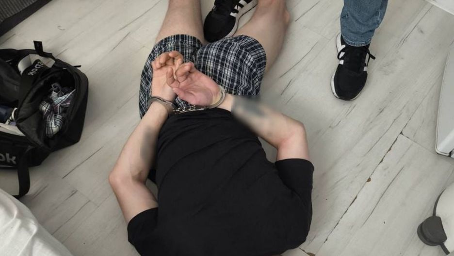 Złodziej w rękach policji