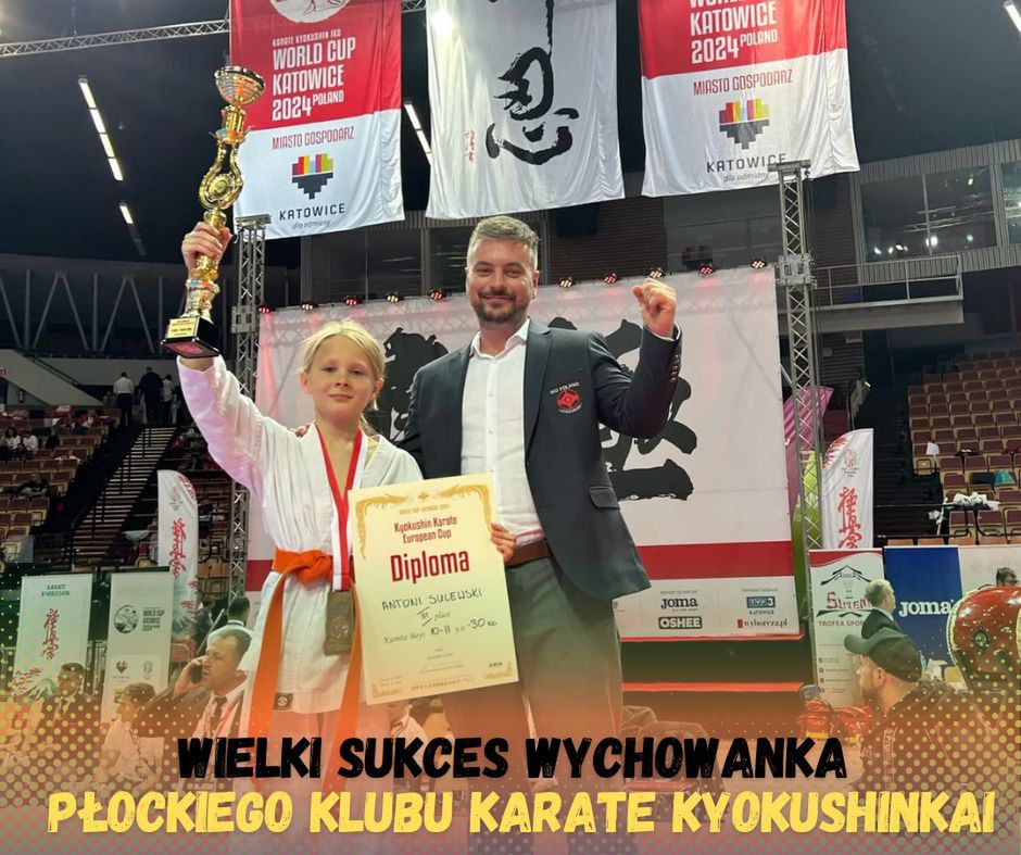 Wielki sukces wychowanka Płockiego Klubu Karate Kyokushinkai