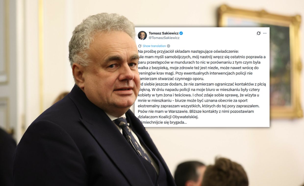 Sakiewicz wydał oświadczenie. "Nie mam myśli samobójczych"