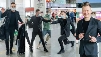 Eurowizja 2021. Rafał Brzozowski tańczy i podśpiewuje "The Ride" tuż przed odlotem do Rotterdamu (ZDJĘCIA)