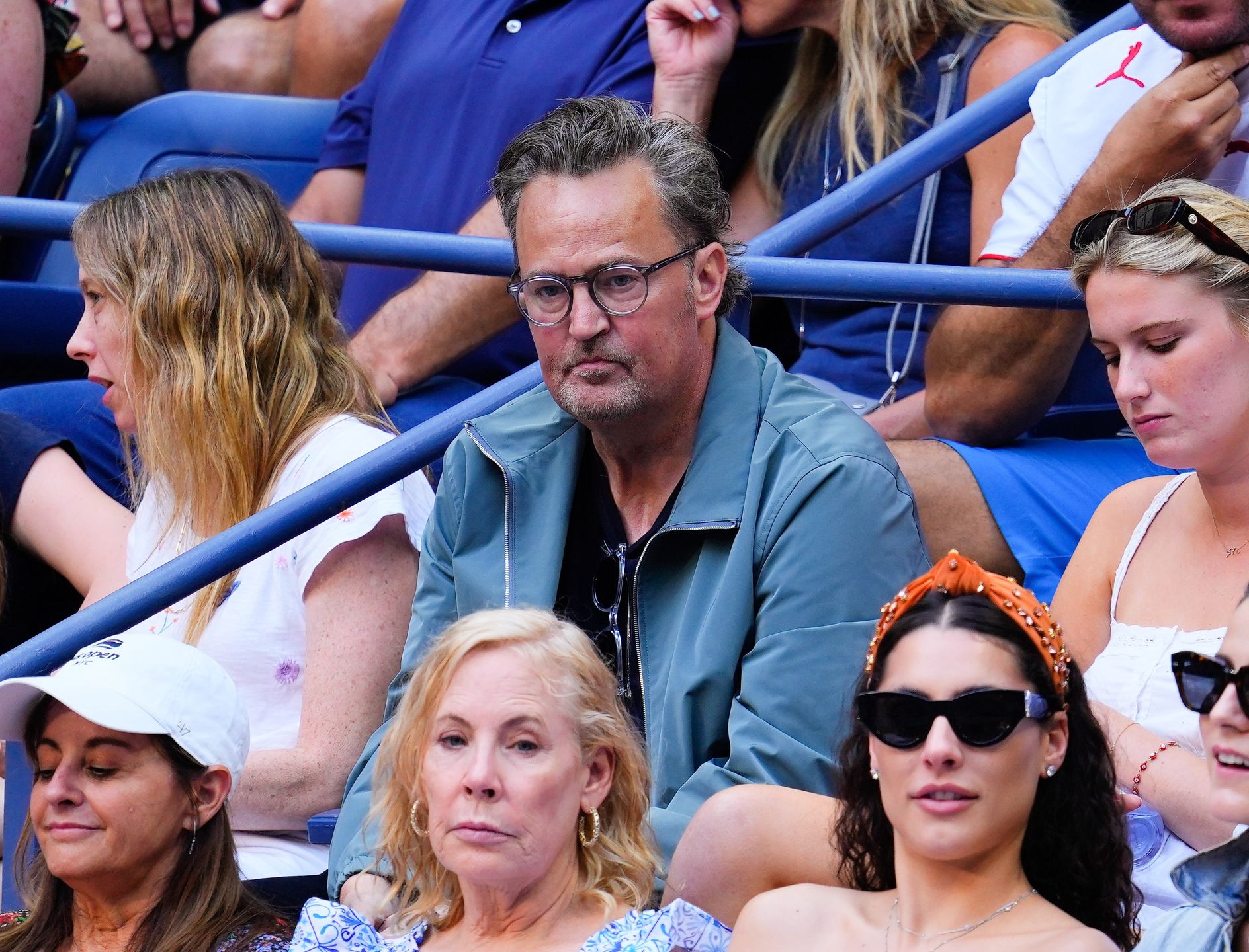 Matthew Perry na meczu Igi Świątek