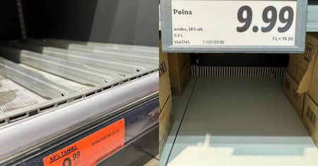 Puste półki w Lidlu i Biedronce. Ludzie wykupują kartonami