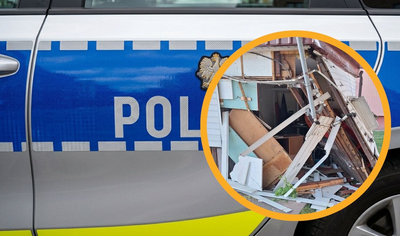 Chciała zaparkować, skończyło się w sklepie