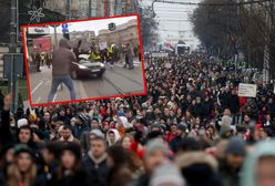 Wjechał w protestujących. Dramat w Belgradzie