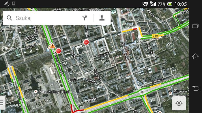 Mapy Google w wersji mobilnej