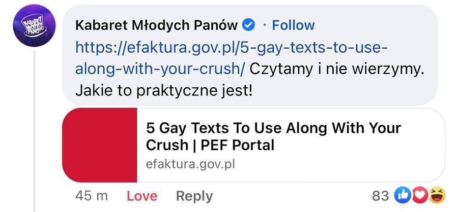 Kabaret Młodych Panów o wpadce eFaktura.gov