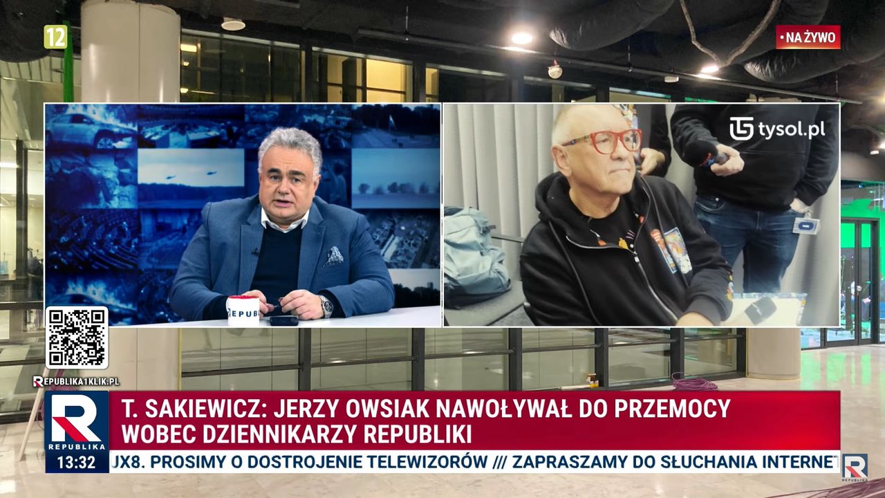 Kadr z programu TV Republika