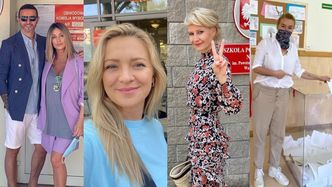 Wybory prezydenckie. Gwiazdy oddają swoje głosy! Anna Lewandowska, Małgorzata Kożuchowska, Martyna Wojciechowska, Małgorzata Rozenek... (ZDJĘCIA)