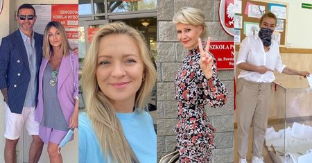 Wybory prezydenckie. Gwiazdy oddają swoje głosy! Anna Lewandowska, Małgorzata Kożuchowska, Martyna Wojciechowska, Małgorzata Rozenek... (ZDJĘCIA)