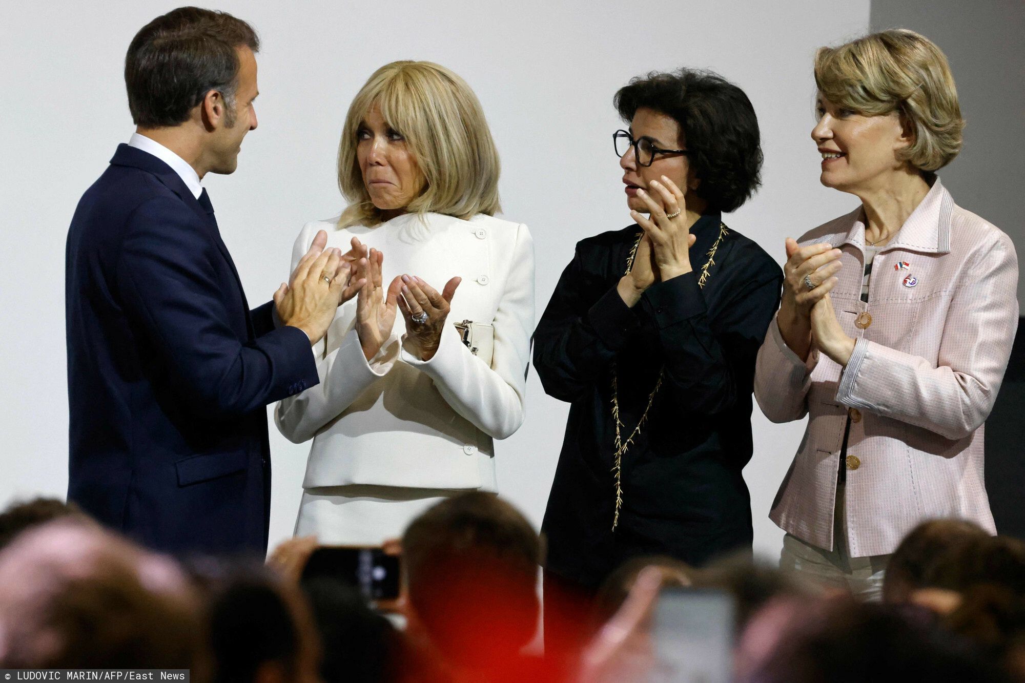 Brigitte i Emmanuel Macronowie w Singapurze