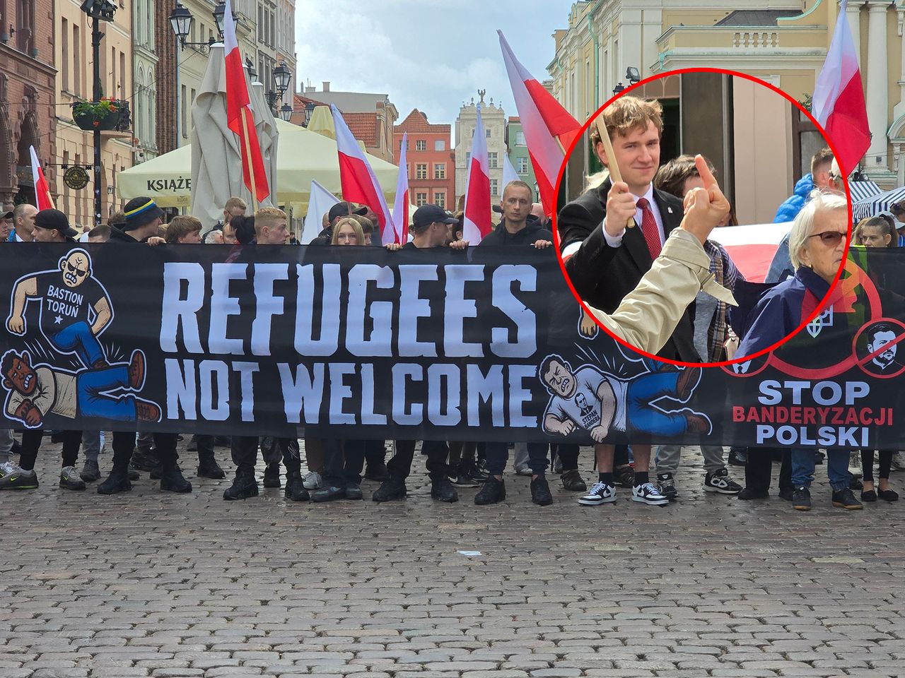 Narodowcy przeszli przez Toruń. Doszło do kilku incydentów