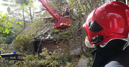 Trwa usuwanie skutków wichury nad woj. lubelskim. Problemy z numerem 991, bez prądu tysiące odbiorców