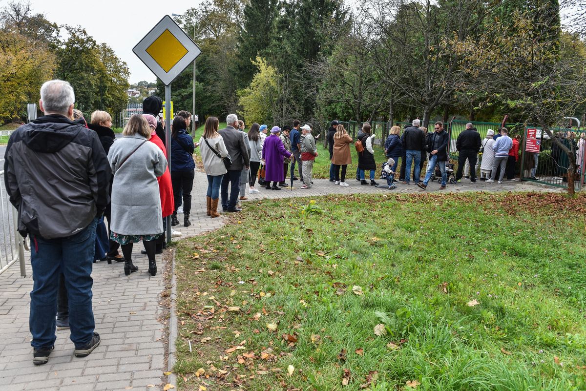 Kolejka do głosowania
w Lublinie