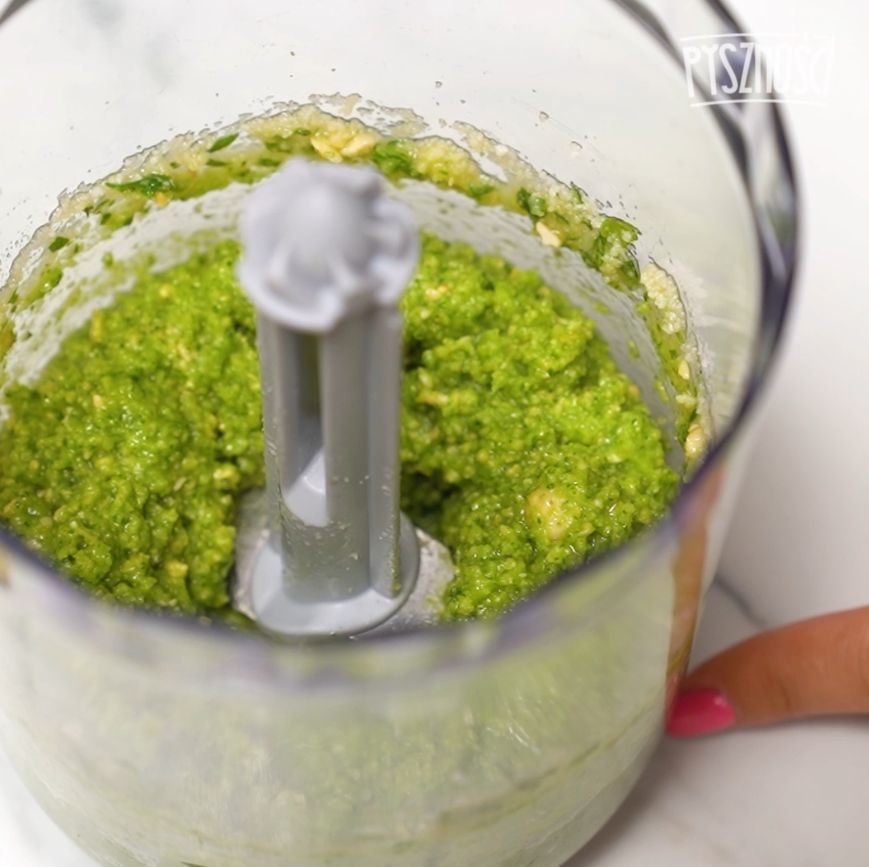 Homemade basil pesto