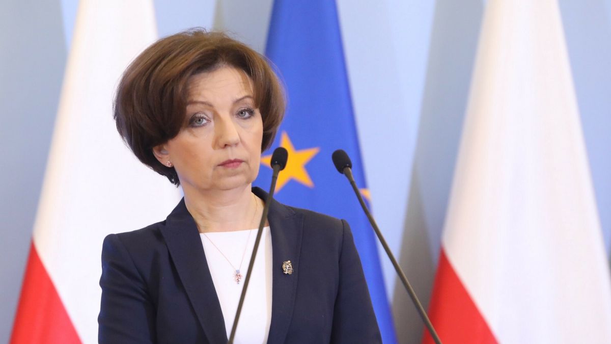 Konferencja prasowa w KPRM, m.in. o emeryturach10.01.2022 Warszawa Konferencja minister rodziny i polityki spolecznej Marleny Malag oraz prezes Zakladu Ubezpieczen Spolecznych Gertrudy Uscinskiej   Fot Tomasz Jastrzebowski/REPORTERn/z: Marlena MalagTomasz Jastrzebowski/REPORTER