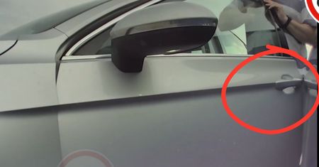 "Obrzydliwe zachowanie kierowcy". Wszystko nagrała kamera z tesli