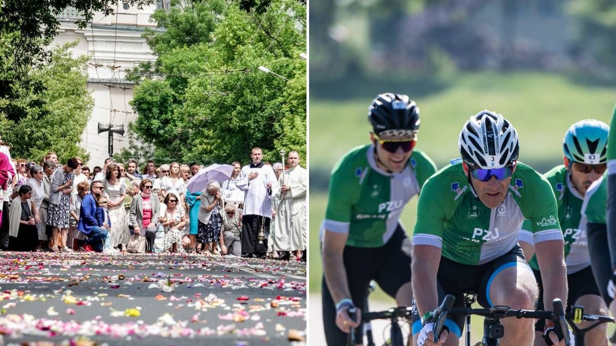 Procesja Bożego Ciała i wyścig kolarski PZU Gran Fondo