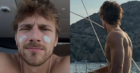 Maciej Musiał świeci GOŁĄ KLATĄ na jachcie