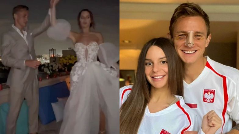 Projektantka zdradza sekrety sukni ślubnej żony Jakuba Rzeźniczaka: "Stworzono ją SPECJALNIE dla Pauliny. Została uszyta z organzy jedwabnej"