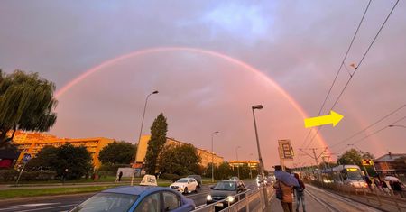 Przepiękne zjawisko nad Wrocławiem. Podwójna tęcza powitała mieszkańców