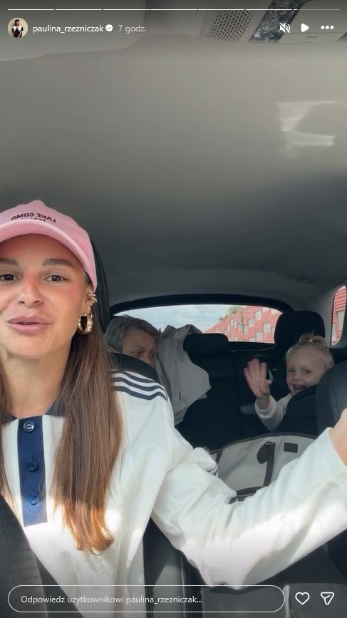 Paulina Rzeźniczak nagrywa podczas jazdy