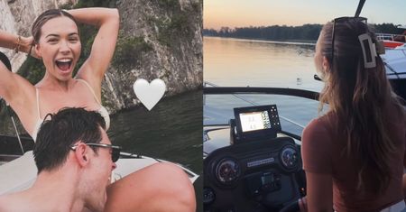 Kubicka i Zaorski ruszyli w ROMANTYCZNY rejs. Sandra przejęła stery łodzi: "To ONA JEST KAPITANEM" (FOTO)