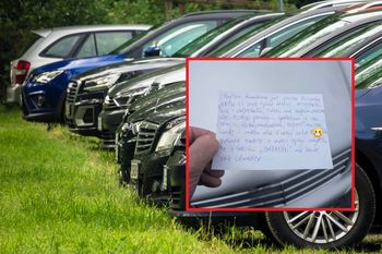 Znalazł kartkę za wycieraczką. Świadek wpadł na nietypowy pomysł
