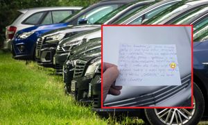 Znalazł kartkę za wycieraczką. Świadek wpadł na nietypowy pomysł