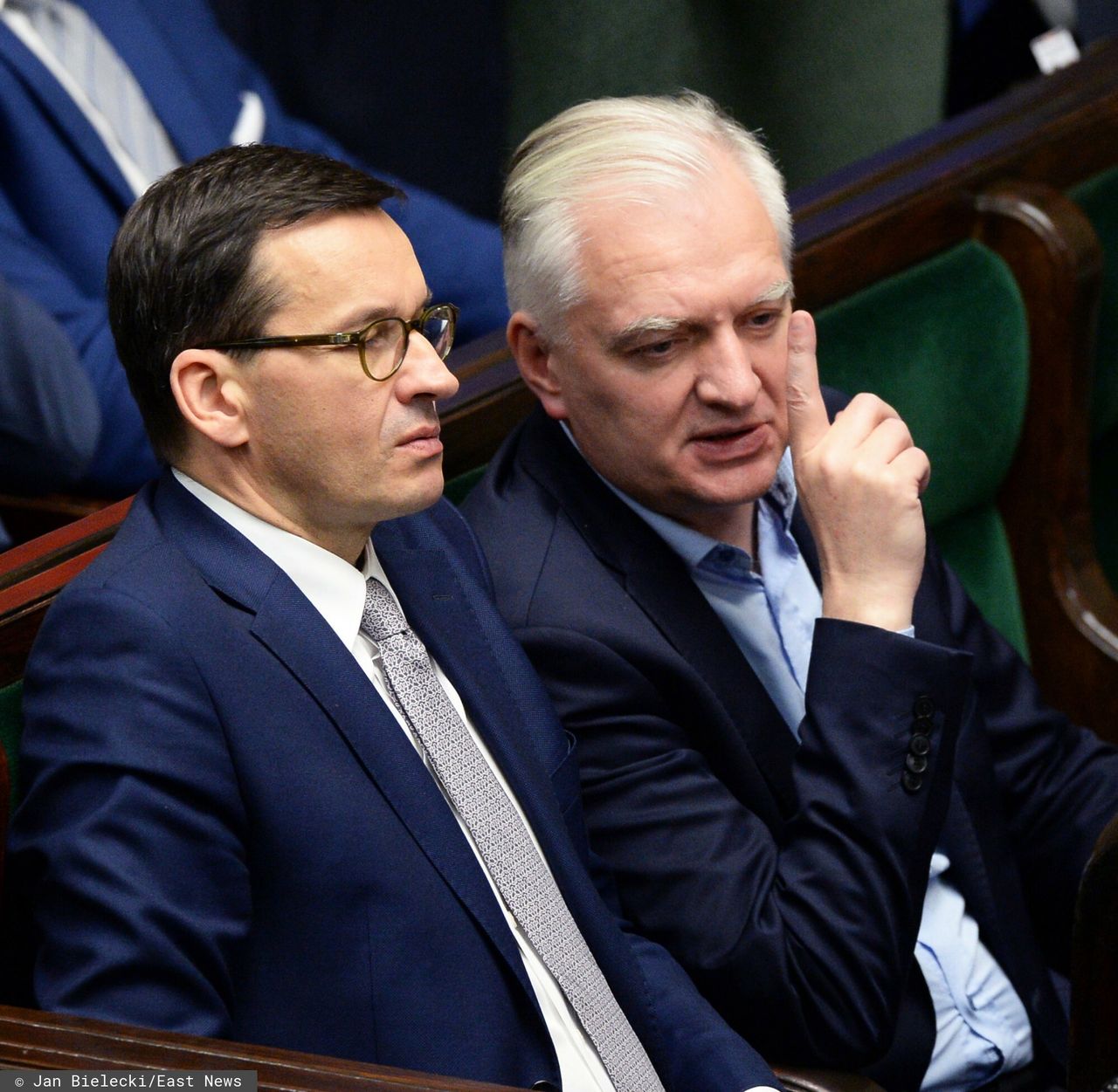 Premier Mateusz Morawiecki i wicepremier Jarosław Gowin