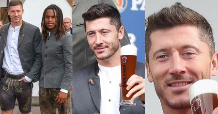 Robert Lewandowski poszedł na piwo z kolegami. Nie zabrał Ani... (ZDJĘCIA)