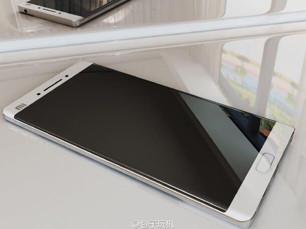 Render mający prezentować wygląd Xiaomi Mi Note'a 2